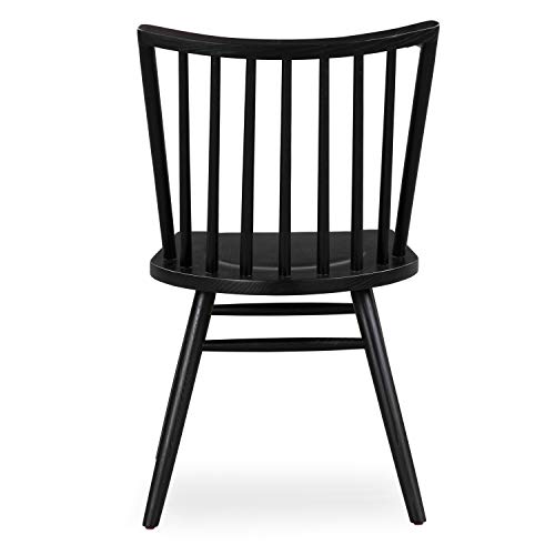 Poly & Bark Talia Dining Chair, Ash Wood, Black #TOP3