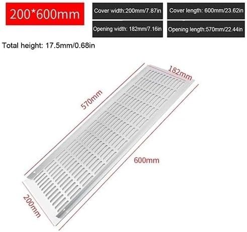 Grille d'aération en alliage d'aluminium rigide pour dressing - 2