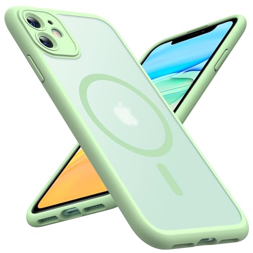 TOCOL for iPhone 11 Case, Compatible with MagSafe, Light Green