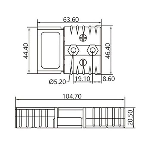 Connecteur de batterie de qualité supérieure 600V résistant aux vibrations pour bateau - 7