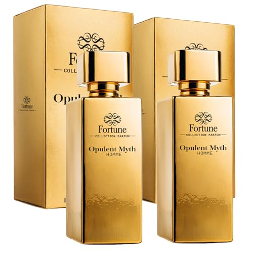 FORTUNE Opulent Myth - Eau de Parfum para Hombre 100ml (Set de 2 ud)|Fragancia Profunda y Atractiva