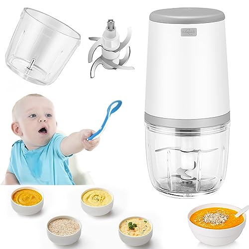 Baby Food Maker, Baby Food Processor,USB Rechargeable Personal Mixer for Baby,Mini Portable Blender for Fruit, Vegetable, Meat, Baby Food Puree Blender