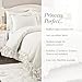 Lush Decor Ella Ruffle Lace Comforter, 3 Piece Set, Full/Queen, White - Cute Comforter - Queen Bedding Set - White Bedding Full Size - Coquette Decor - Ruffle Trim - Lace Trim