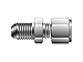 Parker Instrumentation Tube Fitting - Straight 37? Flare Connector for use with 37? Tubing