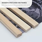 4PCS Japanese Wall Decor, Japanese Wall Art, Japanese Decor for Bedroom, Sumurai Armor Warrior Canvas Wall Decorations with Scroll Wood Framed, Sushi Restaurant Decor, 11''x35''