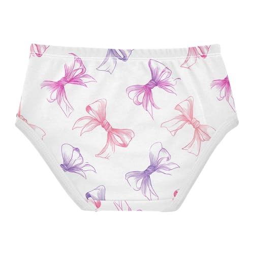 Wusikd Bows Cute Girls' Underwear Cotton Girls Briefs Soft Toddler Underwear 2T2