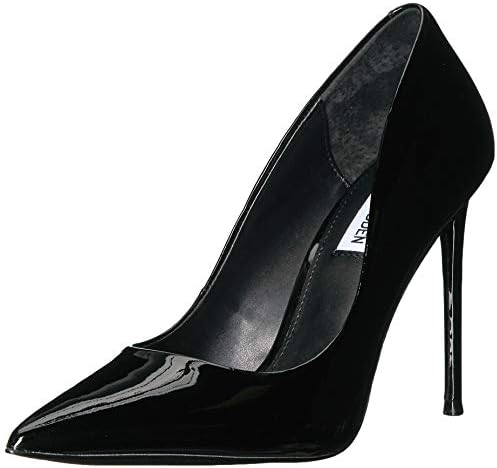 Steve Madden Women's Vala Pump, Black Patent, 8