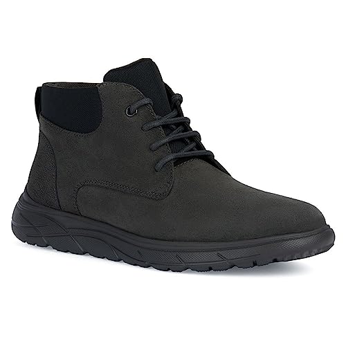 Geox U Portello, Stivale alla Caviglia Uomo, Fango, 43 EU