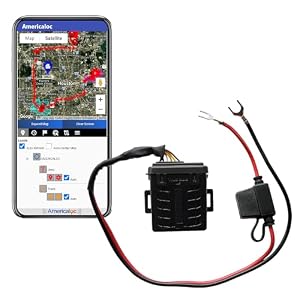 Americaloc STX Wired GPS Tracker for Vehicles. 4 Months Service Included, Real-Time GPS, No Contract, Easy Battery Install (12–40V)