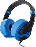 Plug & Play Dragon War - Casque Gaming Noir & Bleu avec Micro Rabattable 1, 80 M Connexion Jack
