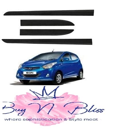 Side Door Beading Door Protector Full Black Color for Hyundai Eon 2011 to 2020 only Set of 4-image-26