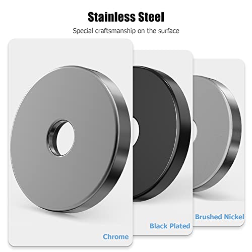 Shower Flange Cover, 3.5” Oversized Shower Arm Flange Replacement Round Escutcheon Cover Plate For Shower Head Arms, Chrome #TOP1