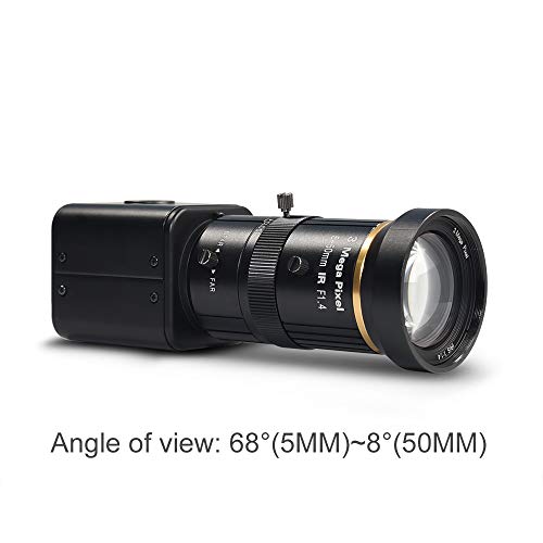 MOKOSE SDI Camera, HD-SDI 2 MP 1080P HD Digital CCTV Security Camera, 1/2.8 High Sensitivity Sensor CMOS with 5-50mm Manual Varifocal HD Lens