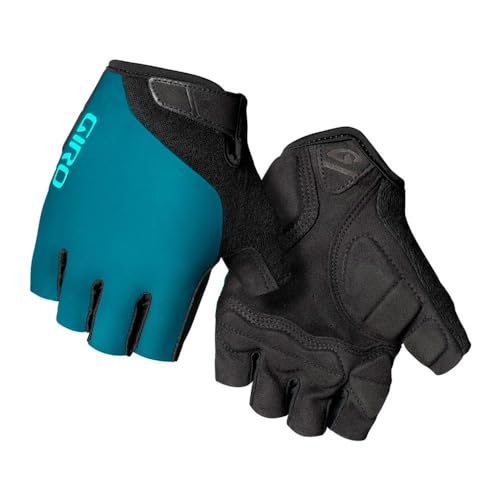 Image of Giro Jag'ette Womens Road Cycling Gloves - Harbor Blue /Screaming Teal (2022), X-Large