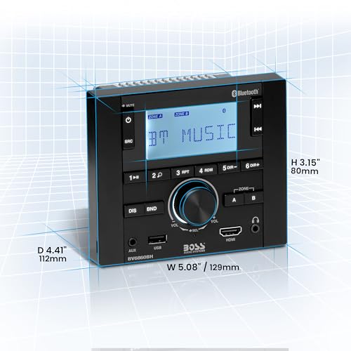 BOSS Audio Systems BV6860BH Radio con Bluetooth y Pantalla LCD miniatura 4