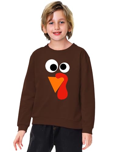 Image of Remimi Kids Halloween Sweatshirt Long Sleeve Thanksgiving Tops 3-14 Years
