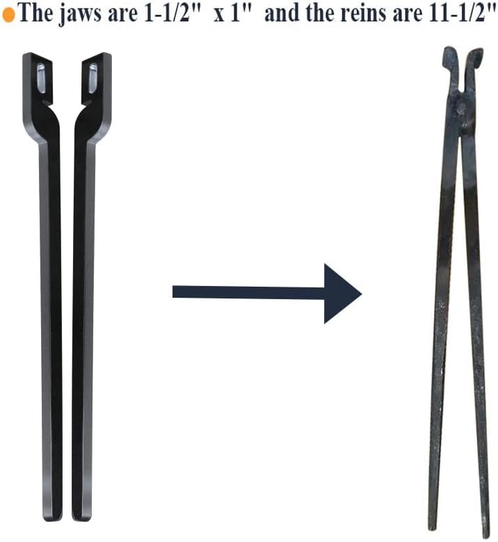 Miniatura 8 de Alvade Juego de 5 pinzas rápidas DIY con remaches para principiantes de herrero