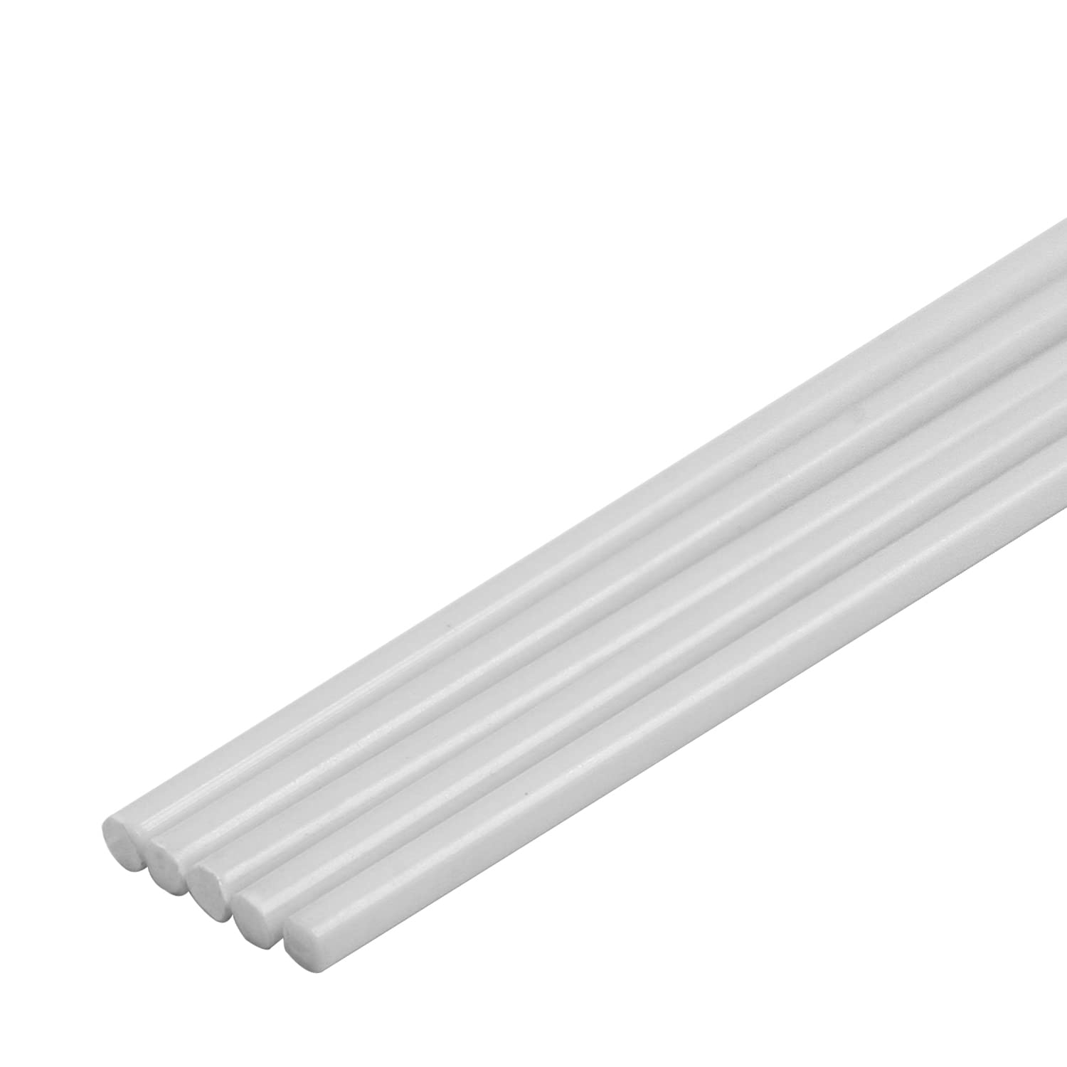 30 Stück ABS Kunststoff Stäbe - 25cm Länge, 6 Verschiedene Durchmesser