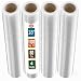 Stretch Wrap Industrial Strength 4 Pack 18" x 1100 Sq Ft | 80 Gauge Thick (20 Micron) Clear Cling Plastic Pallet Supplies | Durable Self - Adhering ● Packing ● Moving ● Heavy Duty Shrink Film Rolls