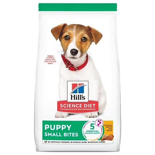Hill's Science Diet Dry Dog Food, Puppy, Small Bites, Chicken Meal & Barley Recipe, 15.5 lb. Bag
