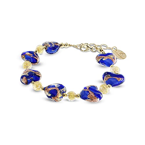 Bracelet en verre de Murano et argent 925 pour femme