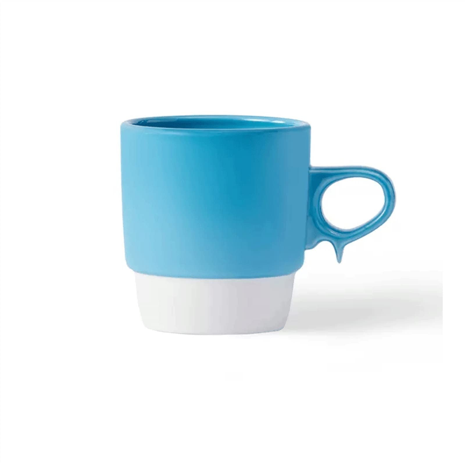 Maison Tasse à café en céramique simple de 280 ML tasse thé exquise après-midi bureau conception créative Décoration(Blue)