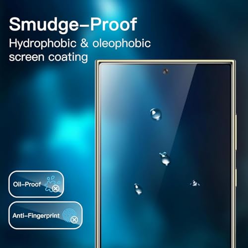 Image of Premium Tempered Glass Screen Protector Guard For Samsung S24 Ultra (6.8 Inch, Pack of 1) | Edge to Edge Coverage With Easy to installation kit