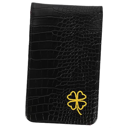 Mikikit Golf Scorecard Yardage Book Men's Scorebook Cover Card Holder Stylish Pu Material for Golf Enthusiasts