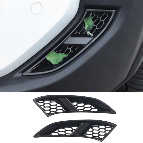 2-Pack Front Left and Right Air Intake Grille Decoration for 2024-2026 Toyota Land Cruiser 250 1958 Prado Air Inlet Protective Cover Exterior Modification 2025 land cruiser accessories (Matte Black)