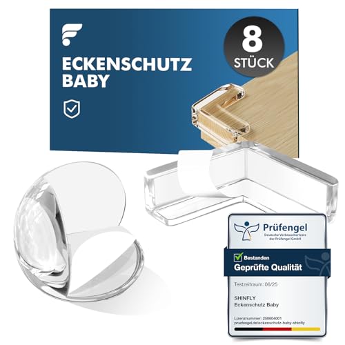 shinfly Eckenschutz Baby, 8 Stück Kantenschutz Baby Selbstklebend Transparent Tischkantenschutz, für Scharfen Kantenschutz an Allen Arten von Möbelecken das Kinder vor Verletzungen zu Schützen(O + L)., 4.99 €