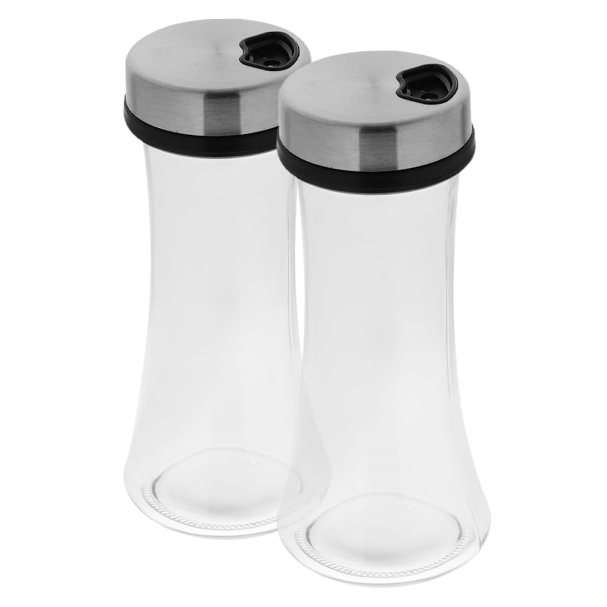 Cabilock 4 Juegos Dispensador De Especias Botellas De Condimentos Multifunción Botellas De Condimentos Domésticos Dispensadores De Condimentos De Cocina Salero Pimentero Vidrio 2 Piezas * 4