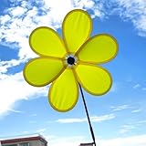 Décoration de jardin vibrante : le moulin à vent aux couleurs vives avec bord noir ajoute un intérêt visuel joyeux à votre terrasse ou cour de jardin, attrapant sans effort le vent pour un mouvement continu et une beauté dynamique