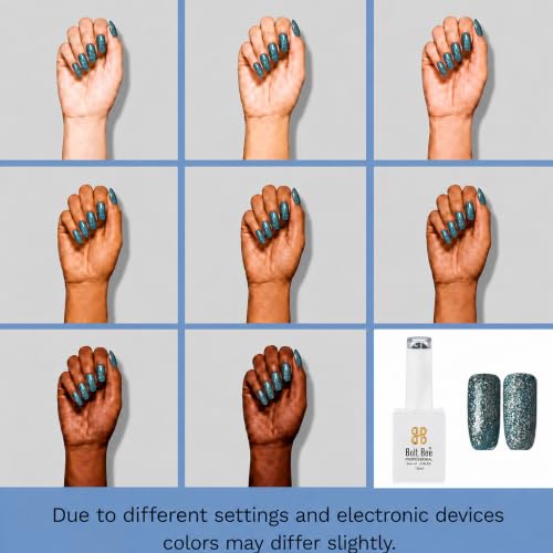 Image of BOLT BEE 15ML Gel Nail Polish 1Pc Clear Pink Glitter Nail Polish Soak Off UV LED Nail Gel Polish Nail Art Starter Manicure Salon DIY at Home, 0.5 OZ (1) (78)