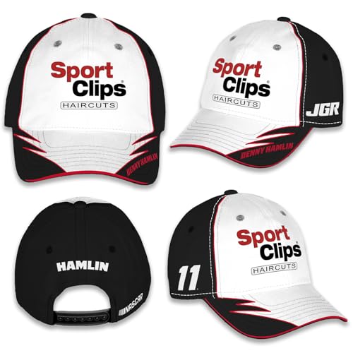 Denny Hamlin #11 NASCAR 2025 Element Snapback White Hat miniatura 2