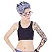 Vinaka Super Flat Les Lesbian Tomboy Short Vest Chest Binder Tops (Small, Black)