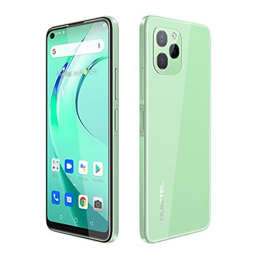 OUKITEL Unlocked Cell Phones C21 Pro 6.39" HD+ Android 11 Unlocked Smartphone 4GB+64GB 256GB Expandable 21MP Camera 4000mAh Mobile Phone 3.5mm Earphone Jack, 4G Dual Sim, Face ID, Fingerprint (Green)