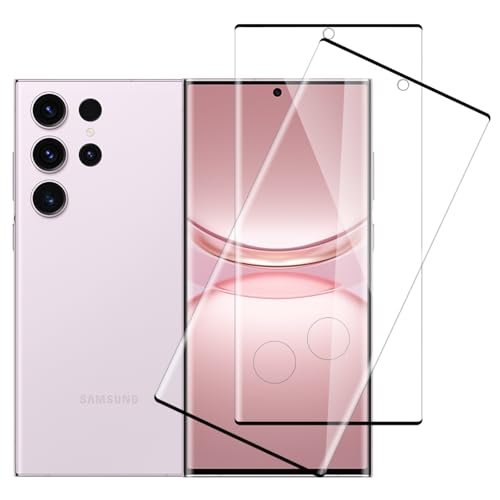 Wondoner 2 Stück Displayschutz für S23 Ultra Panzer Schutz Glas, Schutzfolie für Samsung Galaxy S23 Ultra 5G Schutzglas,...