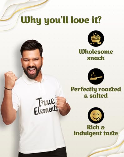 Image of True Elements Macadamia Nuts Roasted And Salted 120g - Crunchy and Roasted Nuts | Healthy Snack | High in Fibre and Protein | Premium Dry Fruits