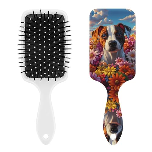 Jack Russell Terrier Dog Flower Garden Air Cushion