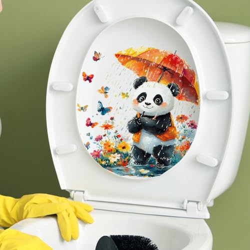 Vinilo decorativo Achang Panda Acuarela con Paraguas miniatura 5