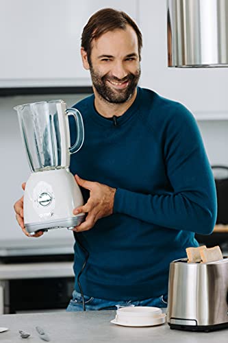 Gorenje B 800 RL Standmixer mit 5 Geschwindigkeitsstufen/Viererklinge/ 1,8 Liter Behälter mit Messskala/Impulsbetrieb/Gummifüße/ 800 W/Champagne