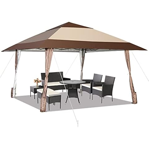 TANGZON 4 x 4m Adjustable Pop-up Gazebo Cover