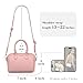 INICAT Barrel Bag for Women Top Handle Satchel Shoulder Boston Bags Crossbody Purse Handbag with Detachable Long Strap(Pink)