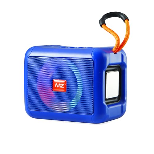 Image of MZ M408SP (Portable Bluetooth Speaker) Dynamic Thunder Sound, in Built RGB Light 5 W Bluetooth Speaker (Blue, Stereo Channel)