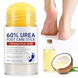 Foot Care Stick 60%, For Dry Cracked Heels & Rough Skin, Deeply Moisturizing & Exfoliating Foot Cream Stick,Fast-Absorbing, Non-Greasy Formula For Soft, Smooth Feet,40g