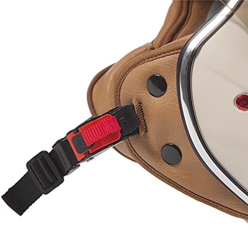 image for Pretoee Open Face Helmet with Visor, Vespa Helmet 3/4 Motorcycle Helme