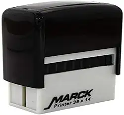 Carimbo Automático, Carbrink, Autoentintado, Lançado, Preto, 38x14 mm