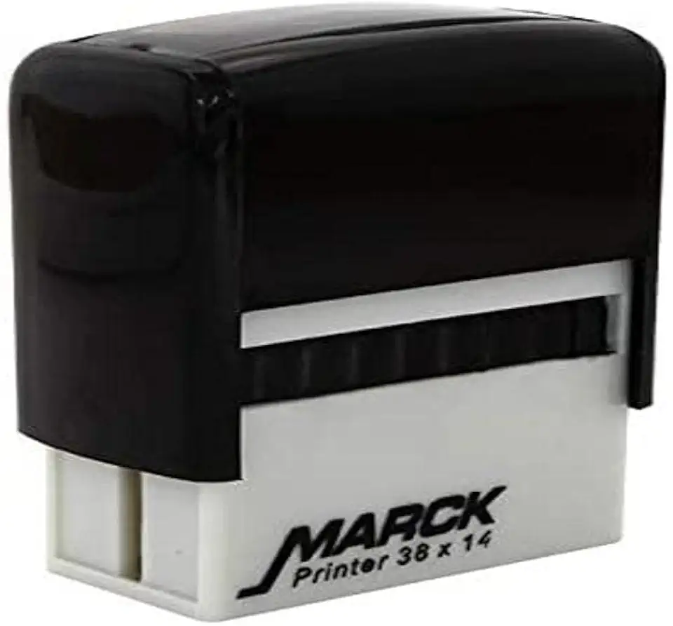 Carimbo Automático, Carbrink, Autoentintado, Lançado, Preto, 38x14 mm