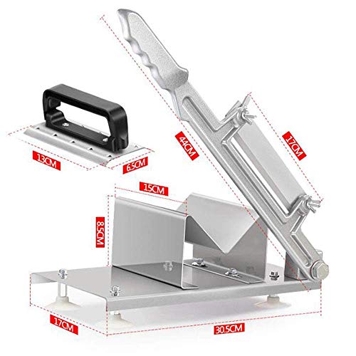 aufschnittmaschine Aufschnittmaschinen for den Heimgebrauch, Manuell Gefrorene Edelstahl Fleischschneidemaschine… – Bild 3