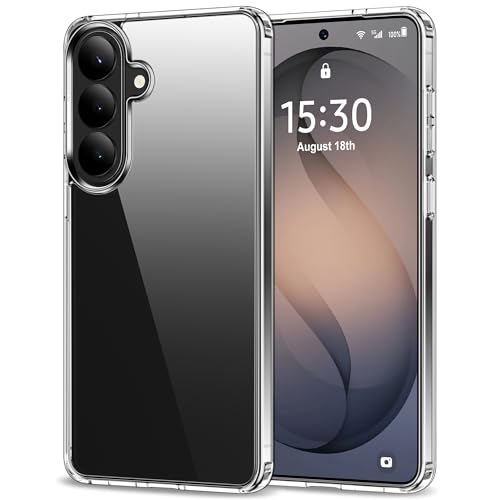 HOOMIL Case for Samsung Galaxy S26 6.3-Inch Non-Yellowing Drop Protection Anti-Scratch Transparent Hard Back Phone Cover - Crystal Clear